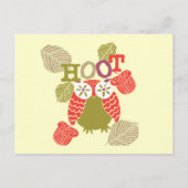 Red Hoot Owl Postkarte (Vorderseite)