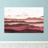 Red Horizons Leinwanddruck (Insitu (Holzboden))