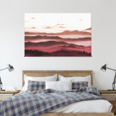 Red Horizons Leinwanddruck (Insitu (Schlafzimmer))