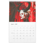Red Horns, Black Hearts - Gothic Style Calendar Kalender (Mär 2027)