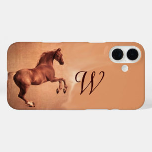 RED HORSE Antirosa Monogramm iPhone 16 Plus Hülle