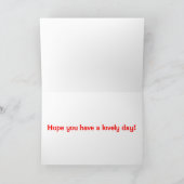 Red Horse Jumping Birthday Karte (Innenseite)