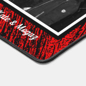 Red Horse Mane Abstrakt Desk Mat Schreibtischunterlage (Ecke)