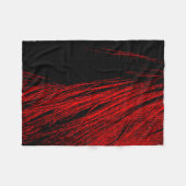 Red Horse Mane Abstrakt Fleece Blanket (Vorderseite (Horizontal))