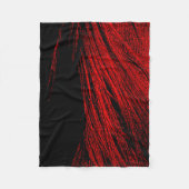 Red Horse Mane Abstrakt Fleece Blanket (Vorderseite)