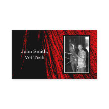 Red Horse Mane Abstraktes Foto Visitenkarten
