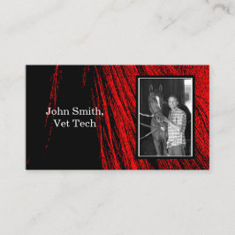 Red Horse Mane Abstraktes Foto Visitenkarten Visitenkarte