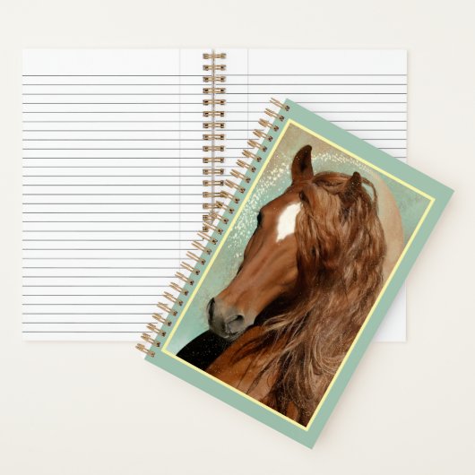 Red Horse - Notebook, Journal Notizblock (Innen)