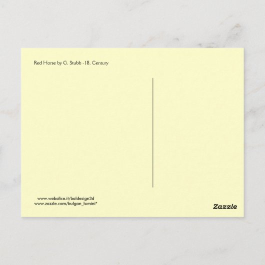 RED HORSE POSTKARTE (Rückseite)