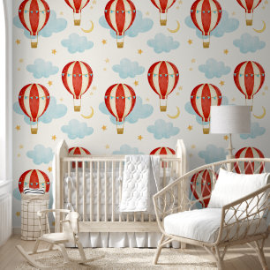 Red Hot Air Balloons Tapete