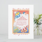 Red Hot & Blue Einladung (Stehend Vorderseite)