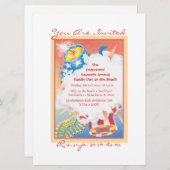 Red Hot & Blue Einladung (Vorne/Hinten)