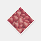 Red Hot Candy Heary Paper Napkins Serviette (Ecke)