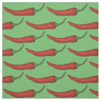 Red Hot Cayenne Chili Paprikaschoten Pepper Fabric