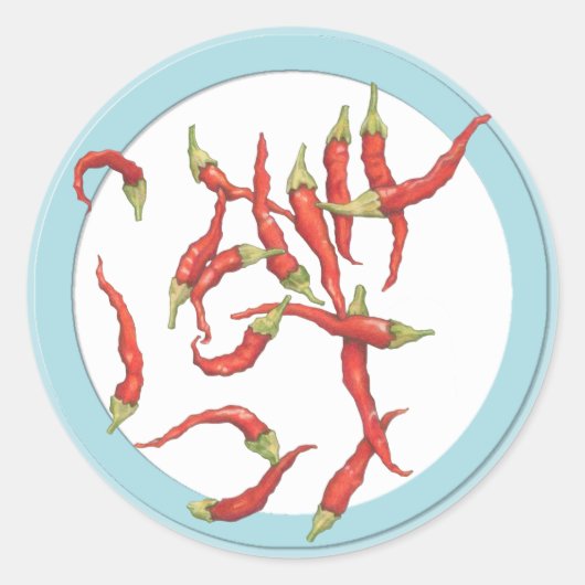 Red Hot Chiles Blue Sticker (Vorderseite)