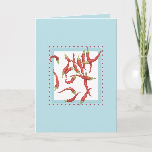 Red Hot Chiles Red Dot Blue Card Karte (Vorderseite)