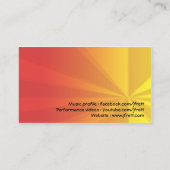 Red Hot Chili Gitarrist Visitenkarte (Rückseite)