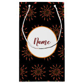 Red Hot Chili Paprikaschoten Mandala Art Personali Kleine Geschenktüte (Rückseite)