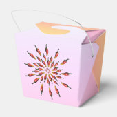 Red Hot Chili Paprikaschoten Mandala Geschenkschachtel (Rückseite)