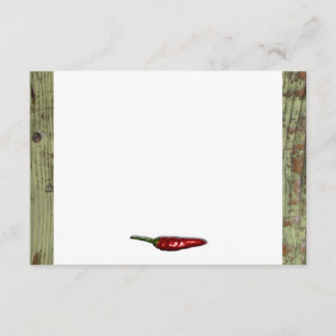 Red Hot Chili Paprikaschoten Wood Look Vielen Dank Dankeskarte