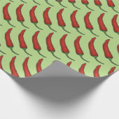 Red Hot Chili Pepper Chile Chili Gemüsepflanze Geschenkpapier (Ecke)