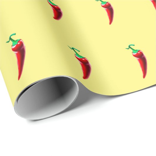 Red Hot Chili Pepper Geschenkpapier (Rolleneckpunkt)