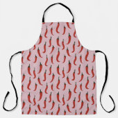 Red Hot Chili Pepper Pattern Schürze (Vorderseite)
