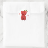 Red Hot Chili Pepper Runder Aufkleber (Tasche)