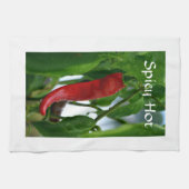 Red Hot Chili Pepper scharf scharf, individuell ei Geschirrtuch (Horizontal)