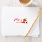 Red Hot Chili Sauce Pepper Skull Label Adressaufkleber (Insitu)