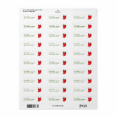 Red Hot Chilis Mailing Labels (Vorne)