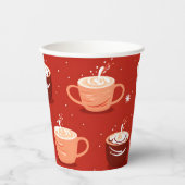 Red Hot Coffee & Cococoa Design Pappbecher (Vorderseite)