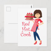 Red Hot Cook Postkarte (Vorne/Hinten)