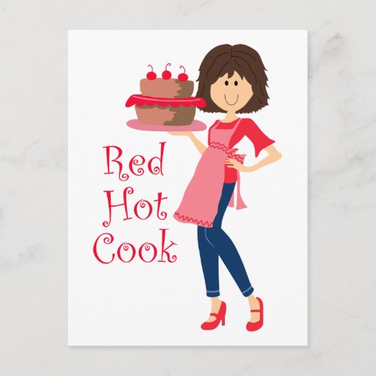 Red Hot Cook Postkarte (Vorderseite)