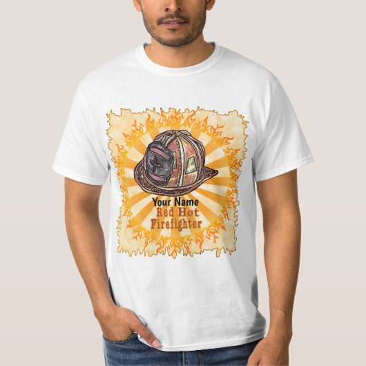 Red Hot FireFighter T-Shirt (Vorderseite)