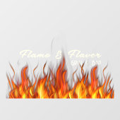 Red Hot Grill Fensteraufkleber (Blatt)
