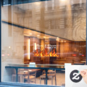 Red Hot Grill Fensteraufkleber (Café-Fenster)