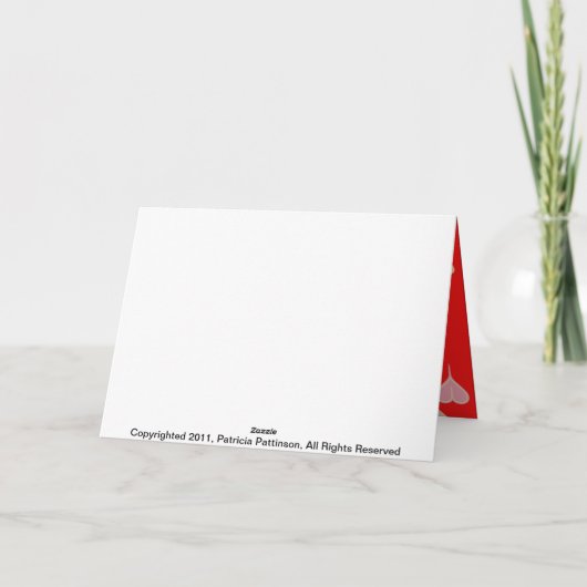 Red Hot Gruß Card Karte (Rückseite)