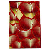 Red Hot Hearts Mittlere Geschenktüte (Vorderseite)