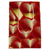 Red Hot Hearts Mittlere Geschenktüte (Rückseite)