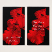 Red Hot Iris Blume Art (Vorne & Hinten)