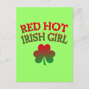 Red Hot Irish Girl Postkarte