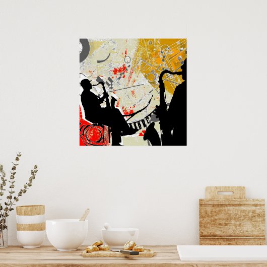 Red Hot Jazz Poster (Küche)