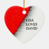 RED HOT KISS KERAMIK ORNAMENT (Hinten)