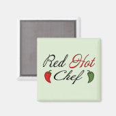 Red Hot Koch Magnet (Vorderseite/Rückseite)