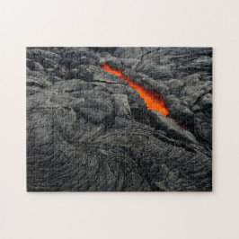 Red Hot Lava bei Kilauea in den Vulkanen von Hawai Puzzle