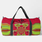 Red Hot Lemon Kaleidoskop Motif: Ein kühl und hell Duffle Bag (Vorderseite)