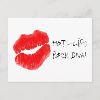 Red Hot Lips I Postkarte