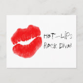 Red Hot Lips I Postkarte (Vorderseite)