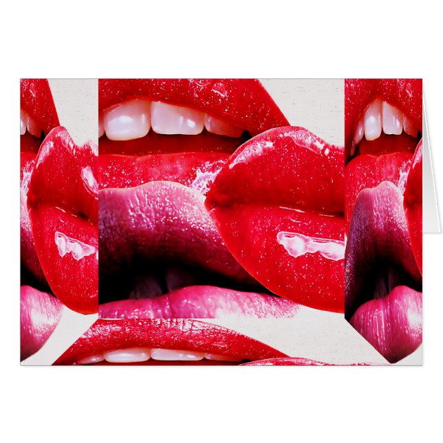 Red Hot Lipstick Lippen (Vorderseite (Horizontal))